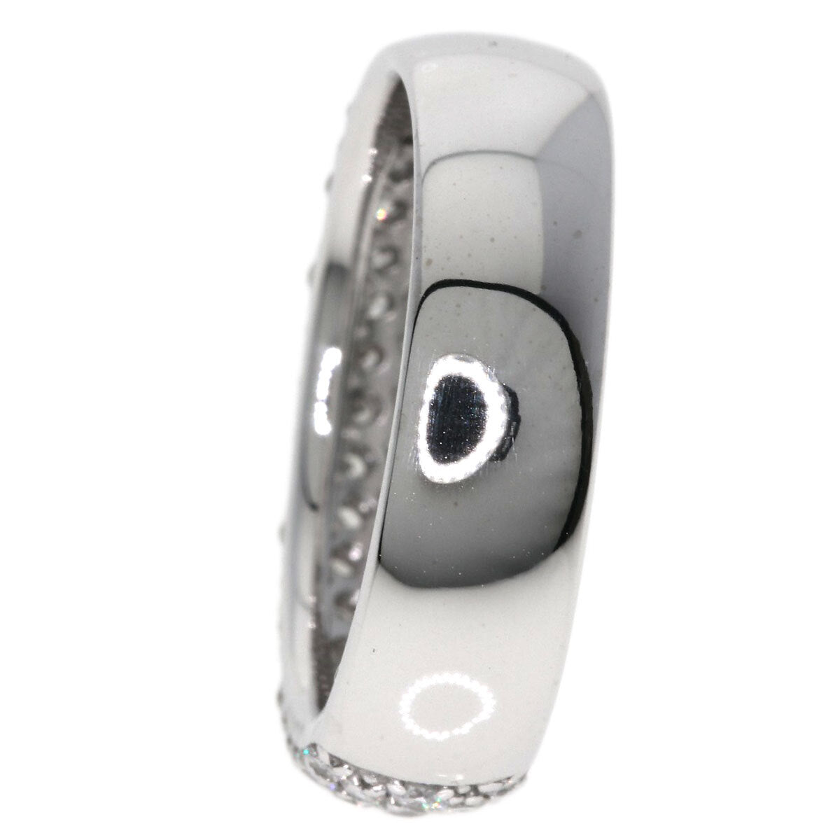 Ponte Vecchio Ring Pave Diamond K18 White Gold