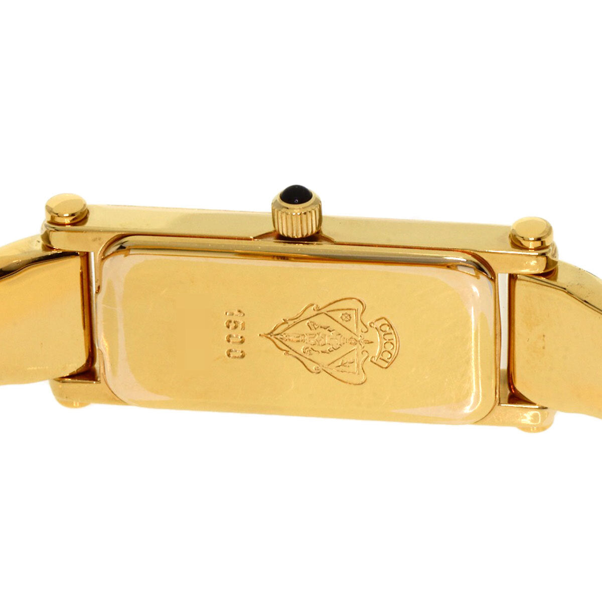 Gucci Square Face Bangle Watches Gold Plated/Gold Plated Ladies