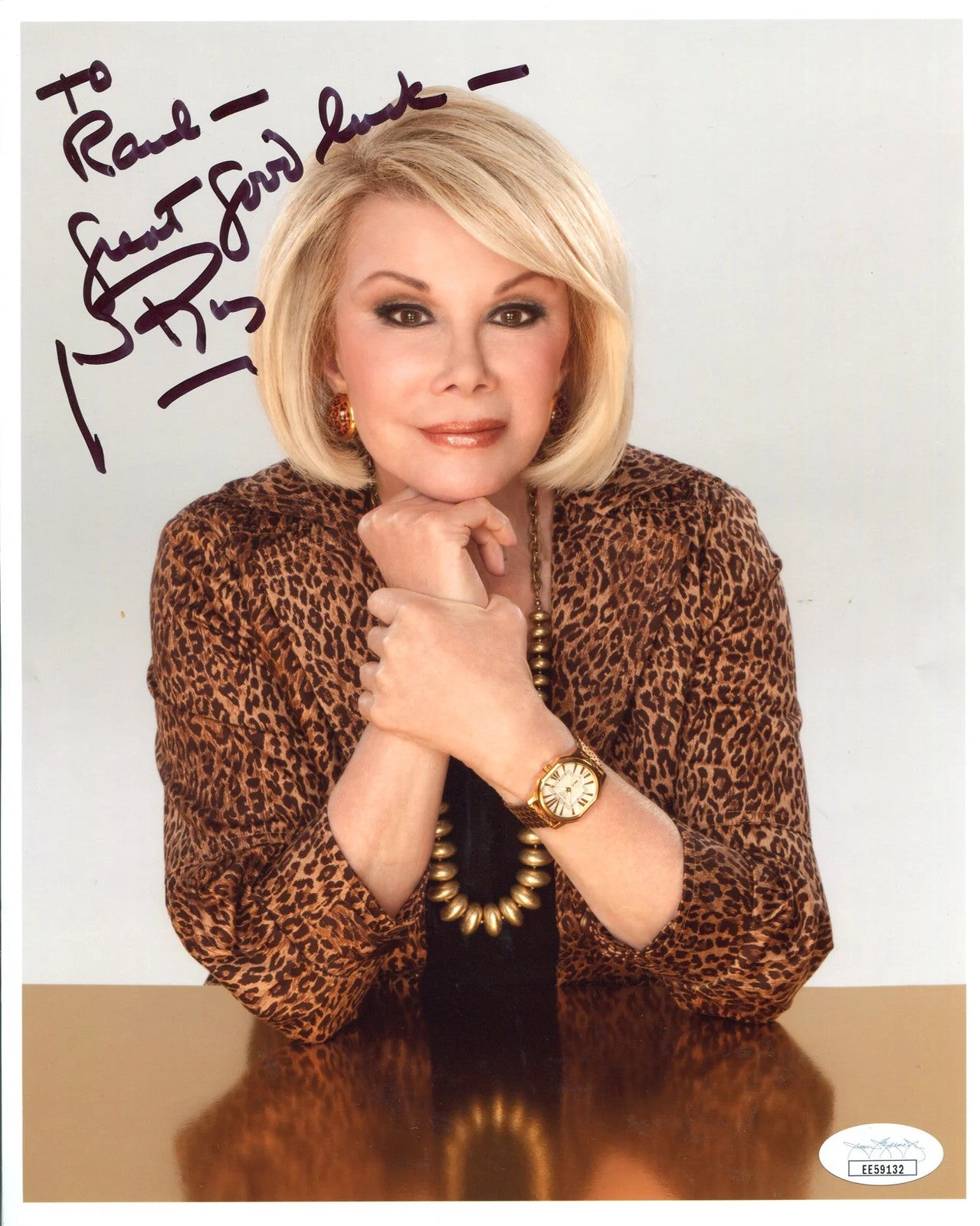 Joan Rivers Autographed 8X10 Photo (Jsa)