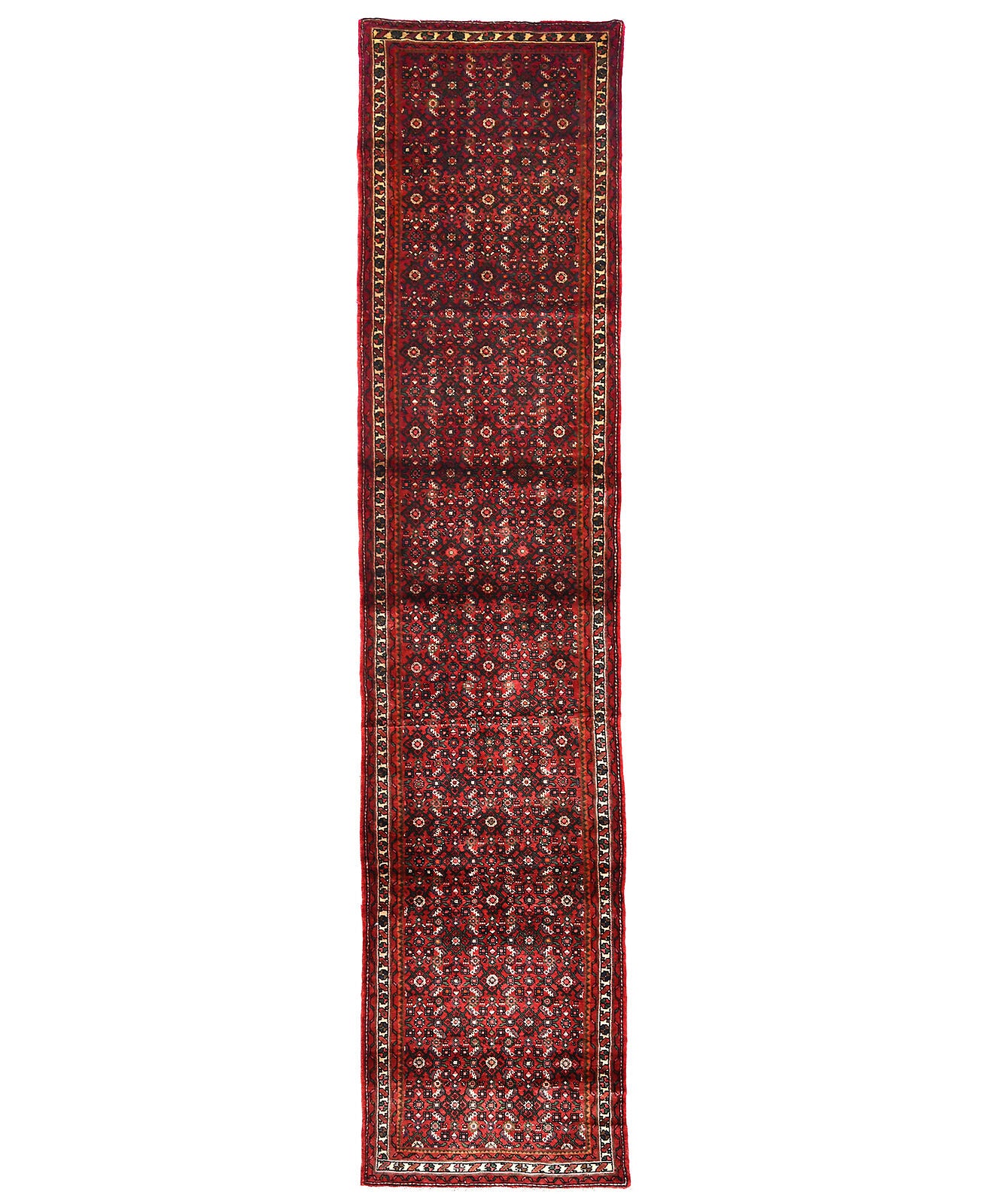 Hand-Knotted Wool Oriental Runner Rug Oversized