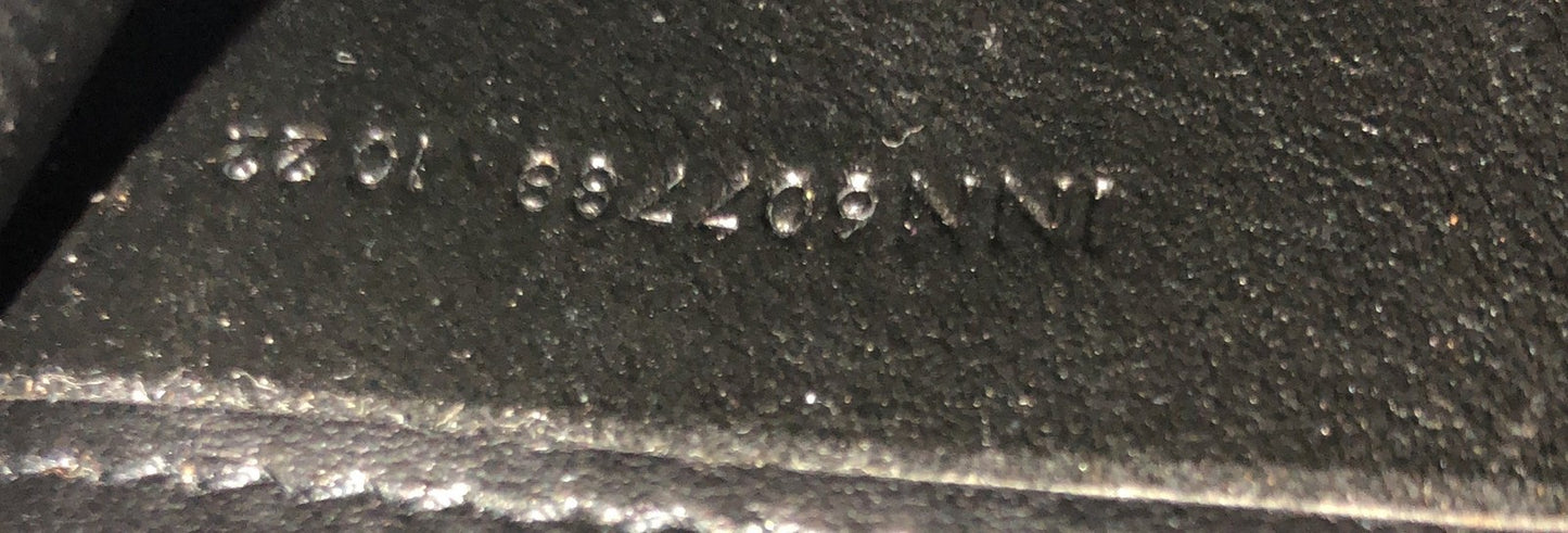 Saint Laurent Uptown Chain Wallet Crocodile Embossed Leather