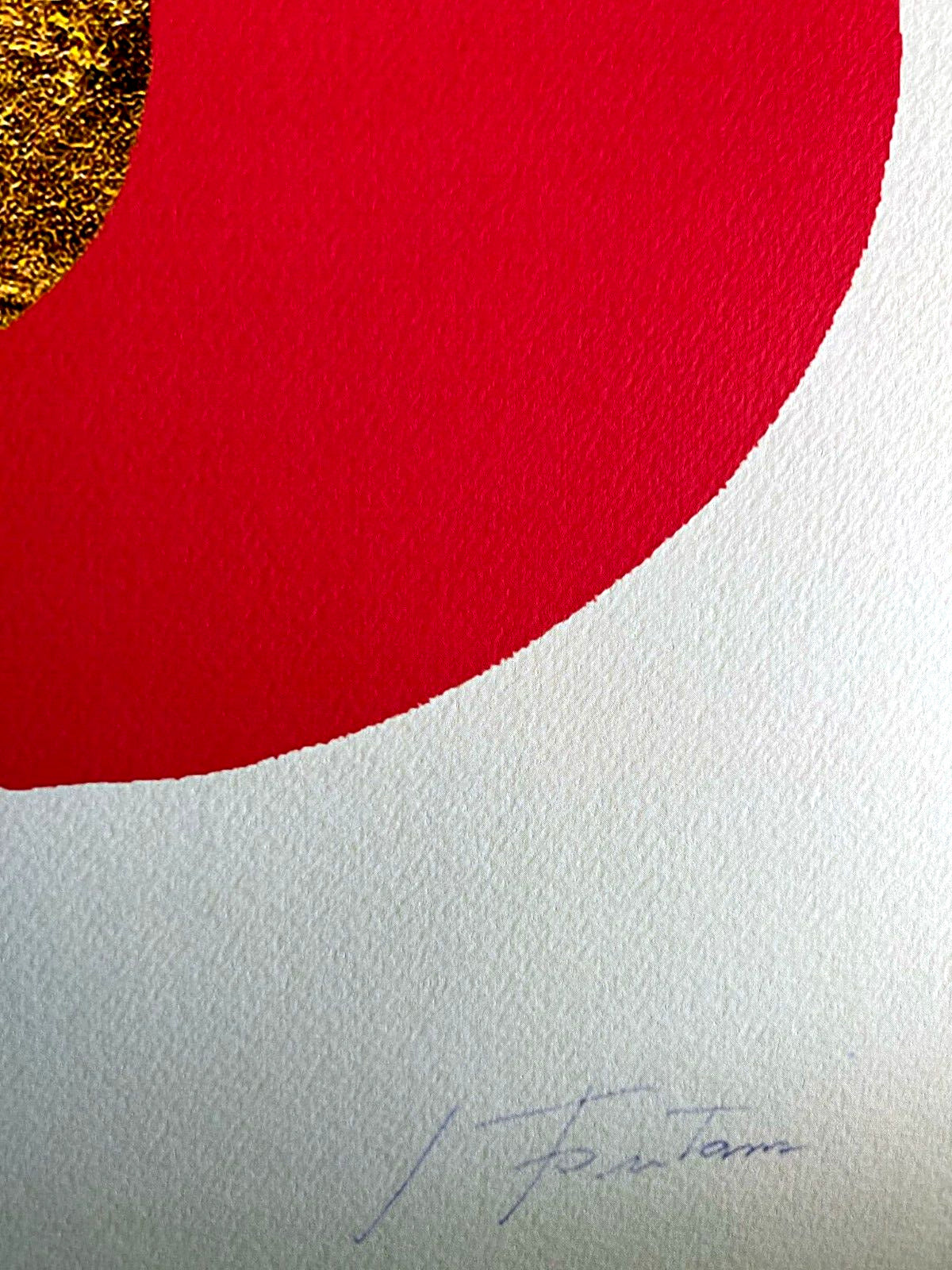 Lucio Fontana Lithograph Coa Signed With Pen