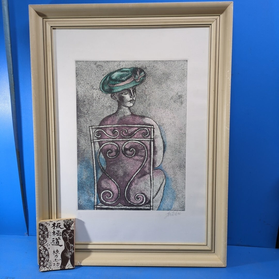 Franco Gentilini (Italy) Original Etching "Seated