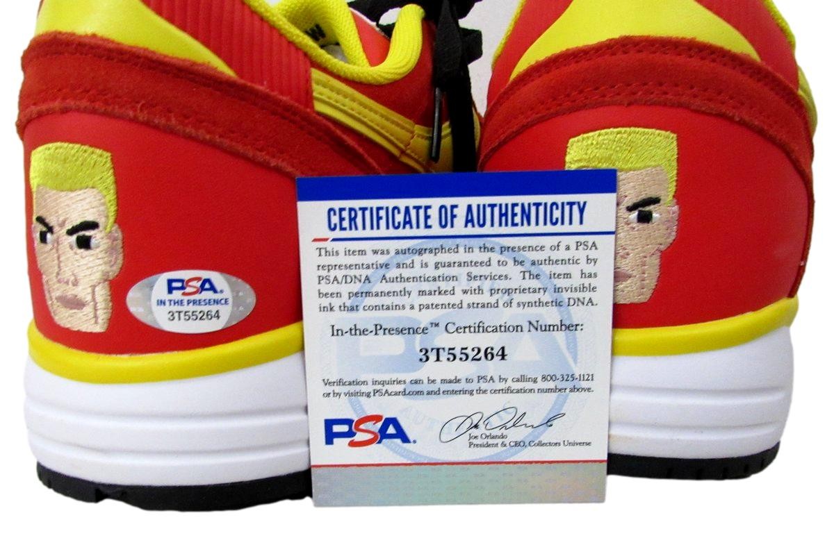 Dolph Lundgren Signed/Auto Pair Of Rocky/Drago Sneakers Size 9.5 Psa/Dna 198691