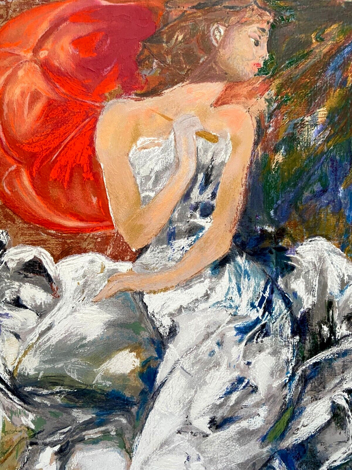 Ennio Calabria 'The Ballerina' Material Serigraph