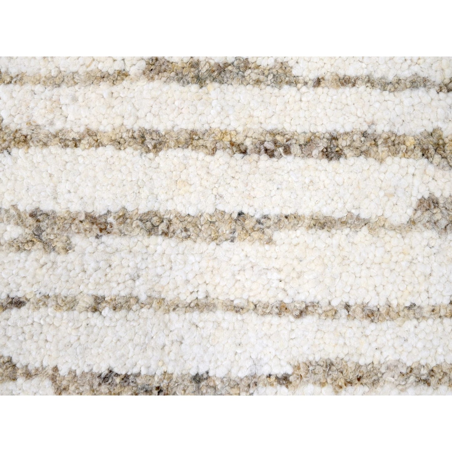 12'X14'10" Camel Brown Minimalist Hand Knotted Wool Oversize Oriental Rug