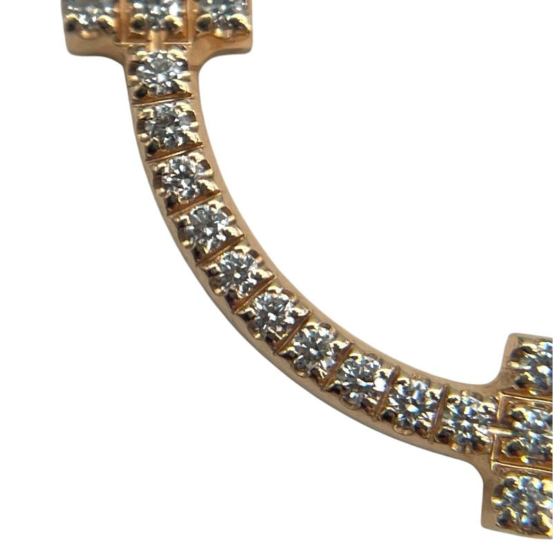 Tiffany & Co. T Smile Mini Diamond Necklace Au750