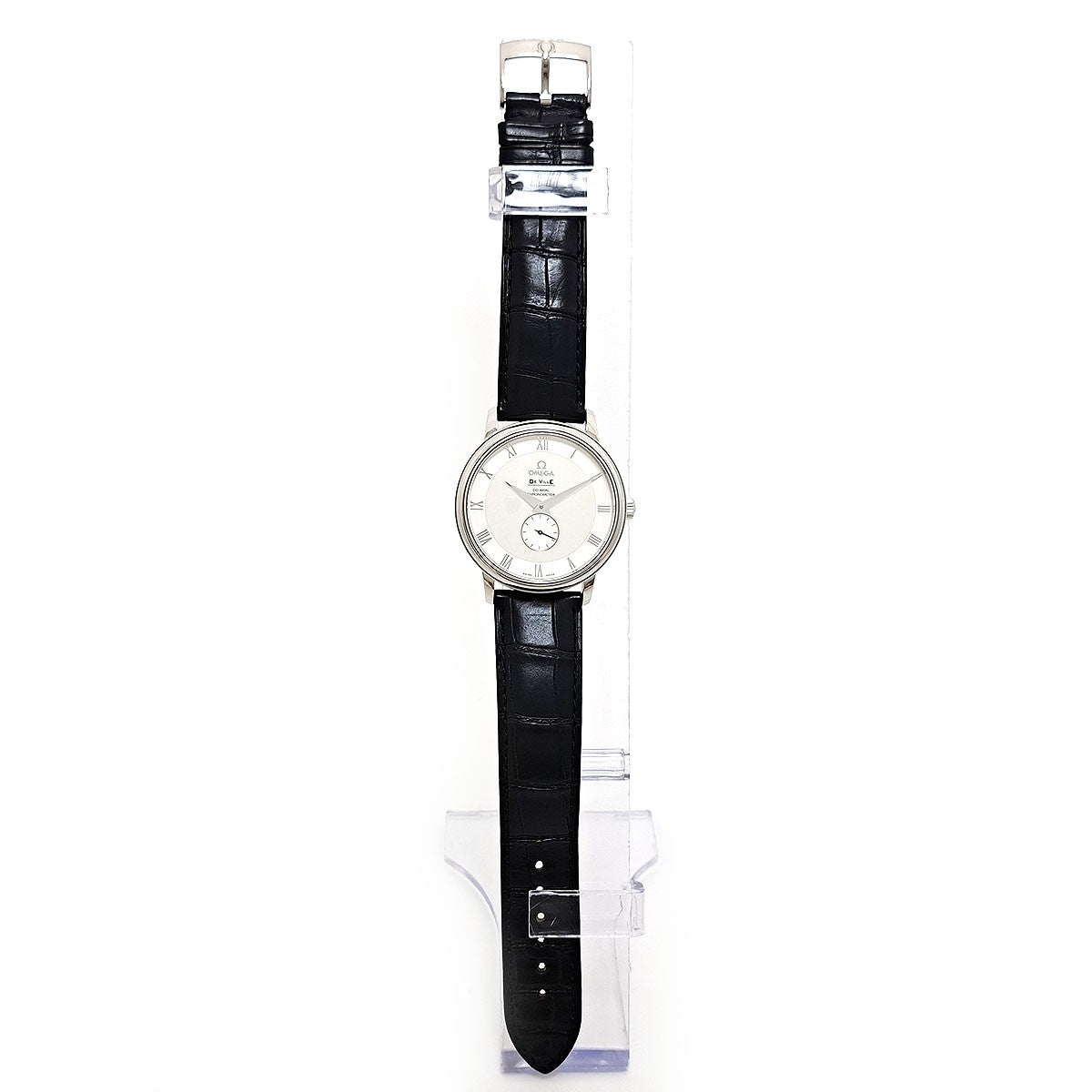 Omega Deville Prestige Coaxial 4813.30.01 White Men'S Used Watch #71014