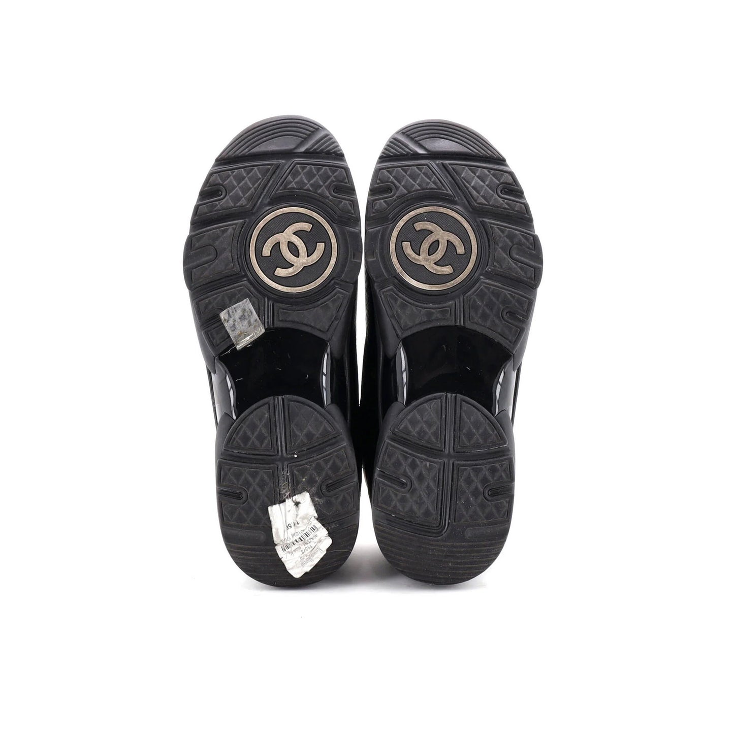Chanel Women'S Cc Low-Top Sneakers Leather And Mesh