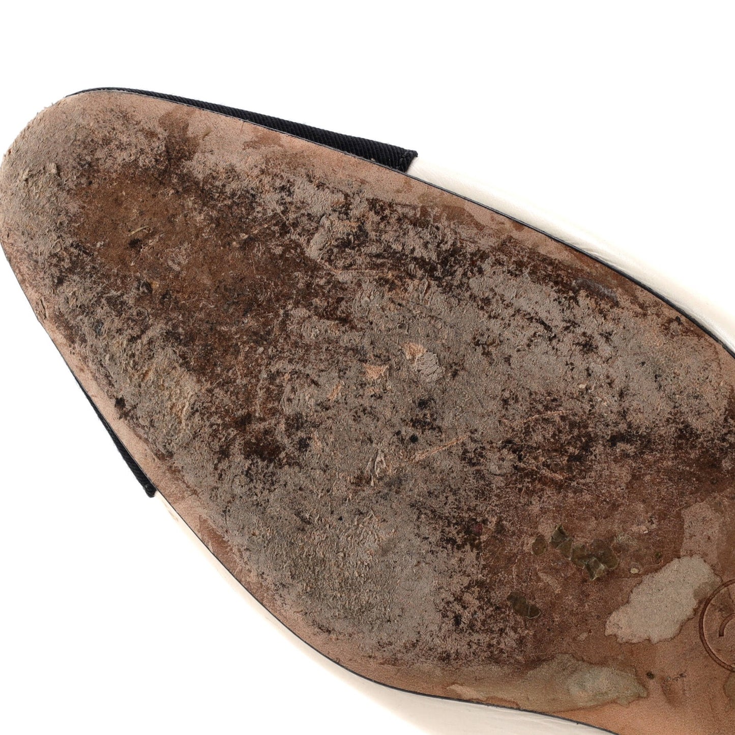 Chanel Women'S Cap Toe Cc Slingback Flats Leather