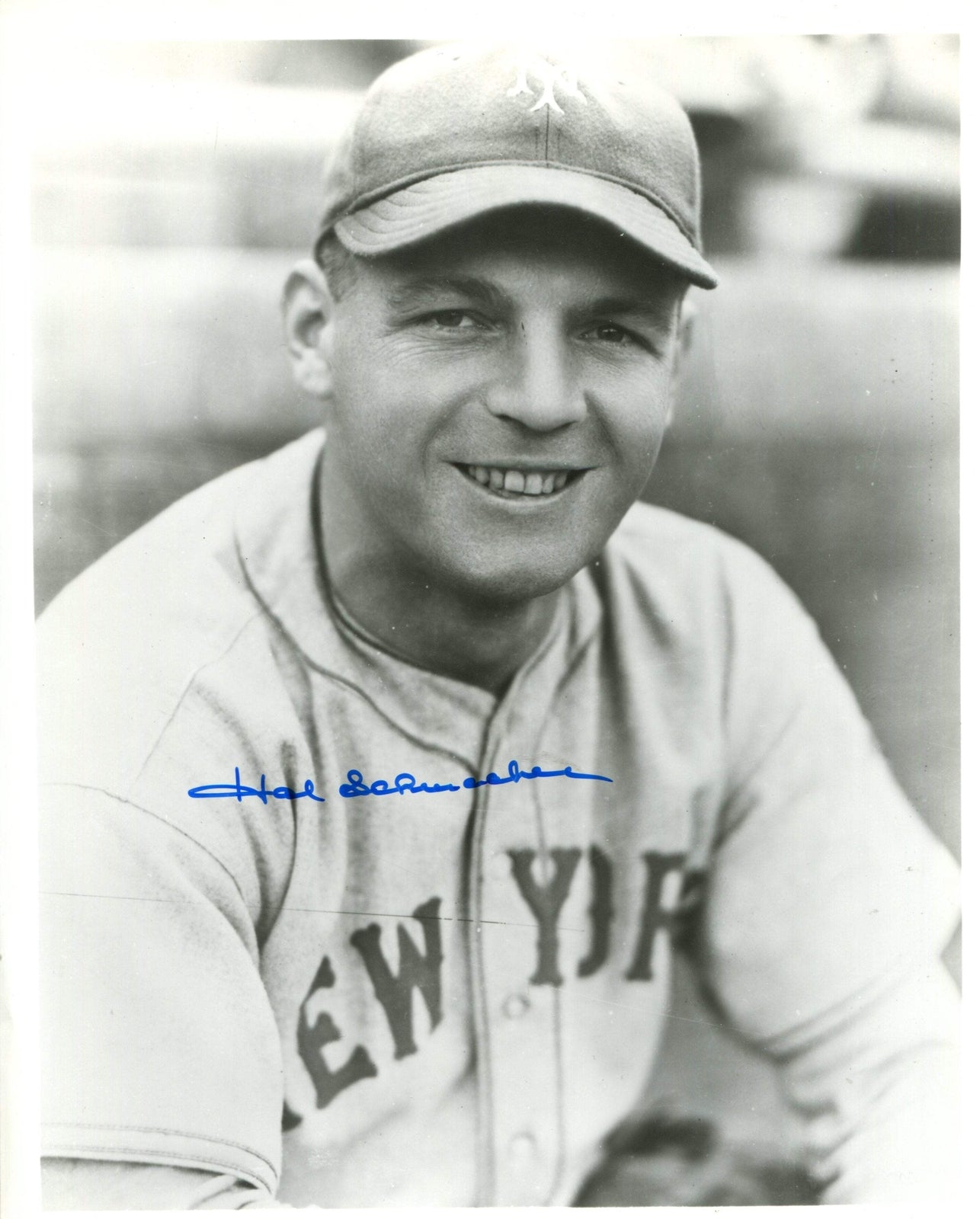 Hal Schumacher Autographed 8X10 Photo