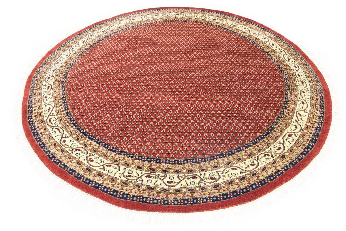 Handmade Tribal Indo Botemir Round Oriental Rug