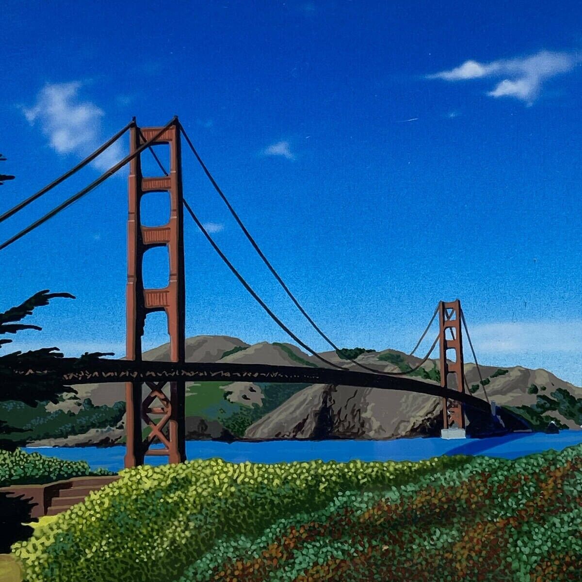 Robert Blumhagen -Skybridge Uniquel Painting