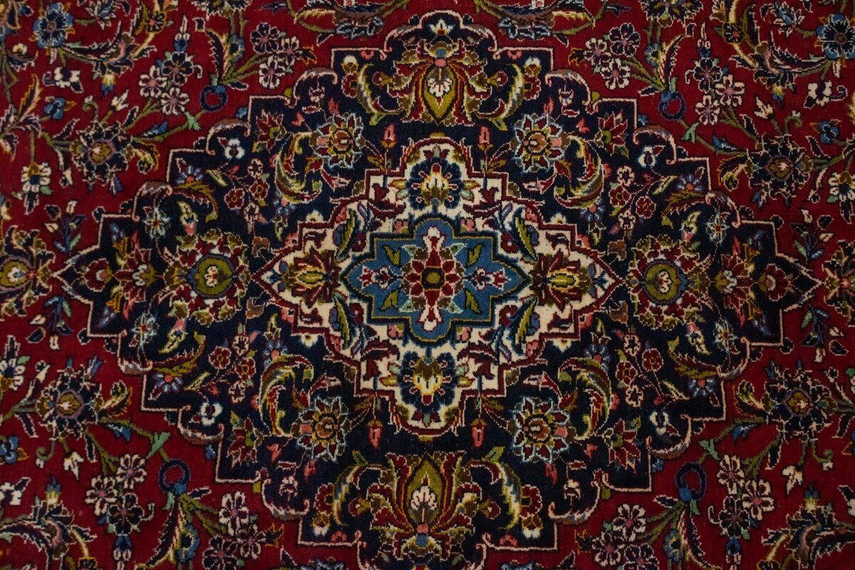 Large Hand-Knotted Vintage Oriental Rug