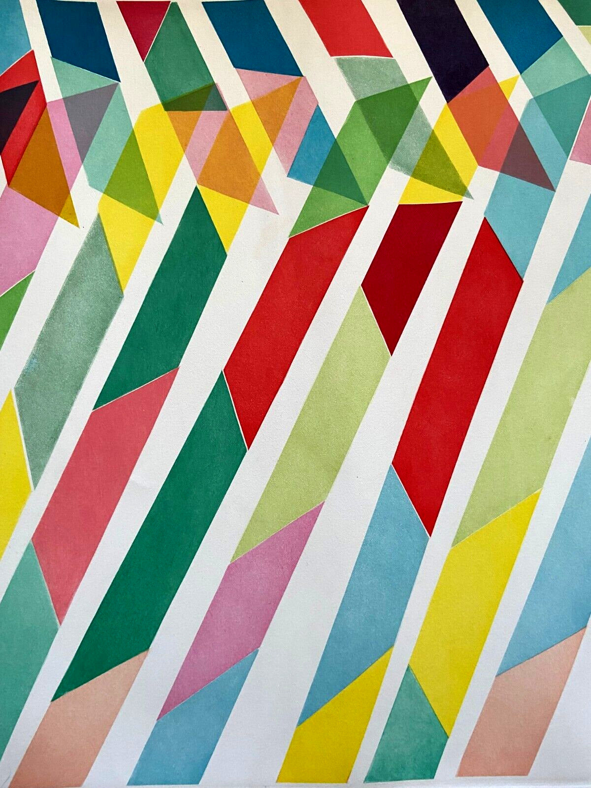 Piero Dorazio Acquaforte 80X120 Signed Hand