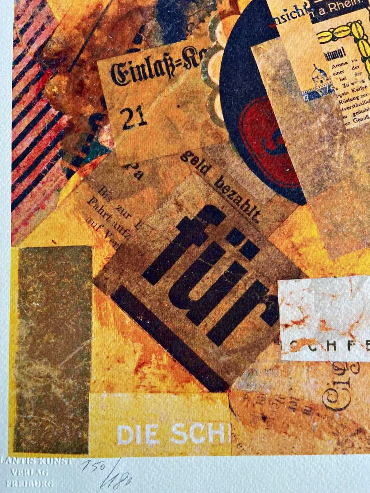 Kurt Schwitters Lithograph 1980 180Ex Marcel