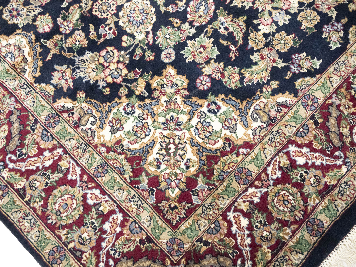 Handmade Oriental Rug Classic Floral Design Home