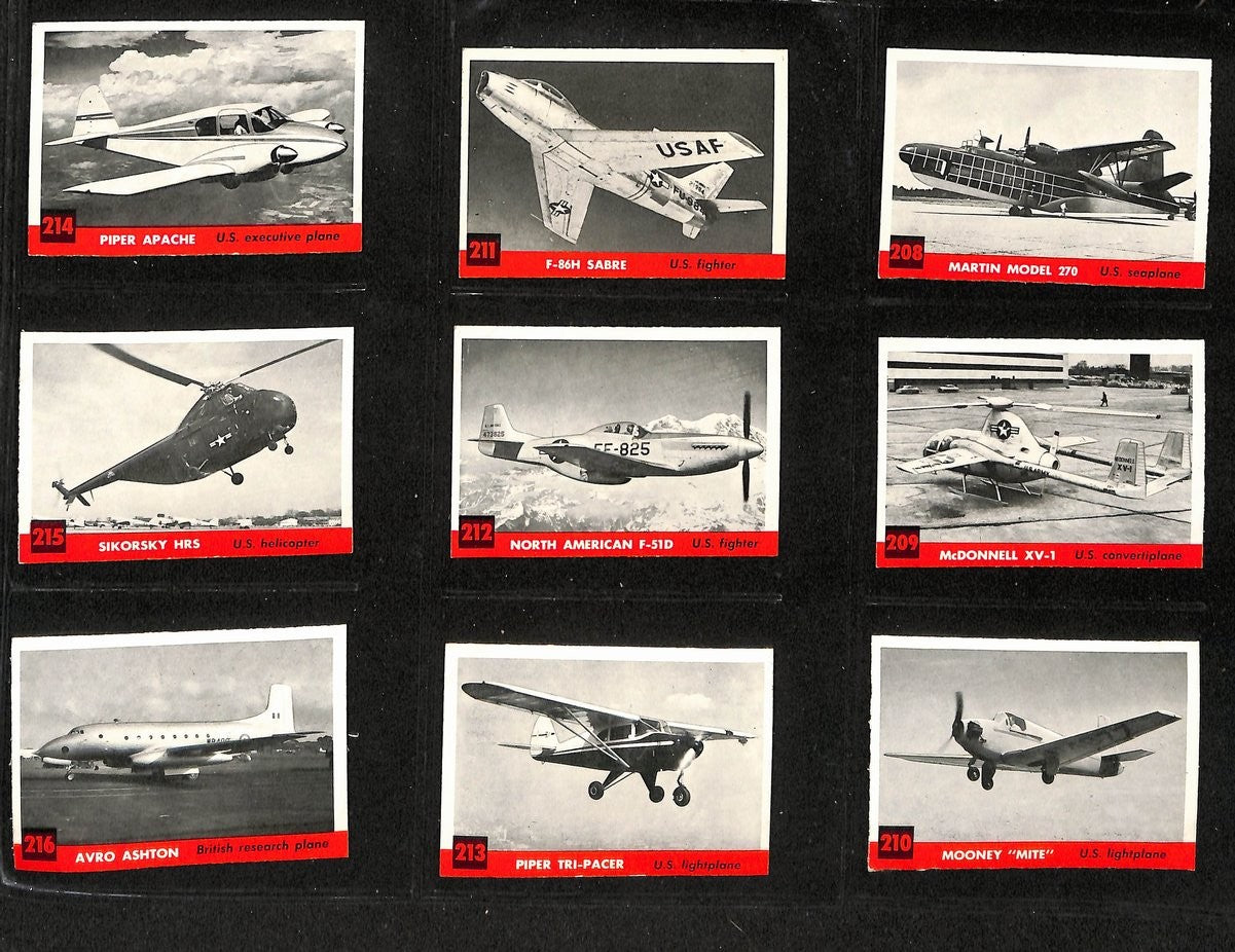 1956 Topps Jets Complete (1-240) Card Set With 2 Albums 195869