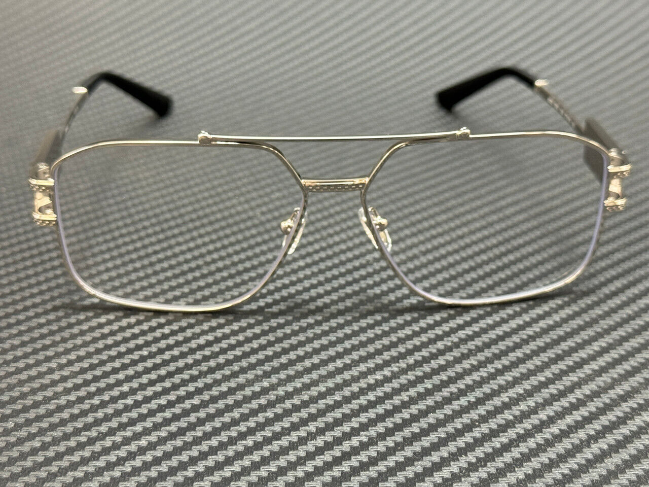 Versace Ve1302 1000 Silver Men'S 57 Mm Eyeglasses