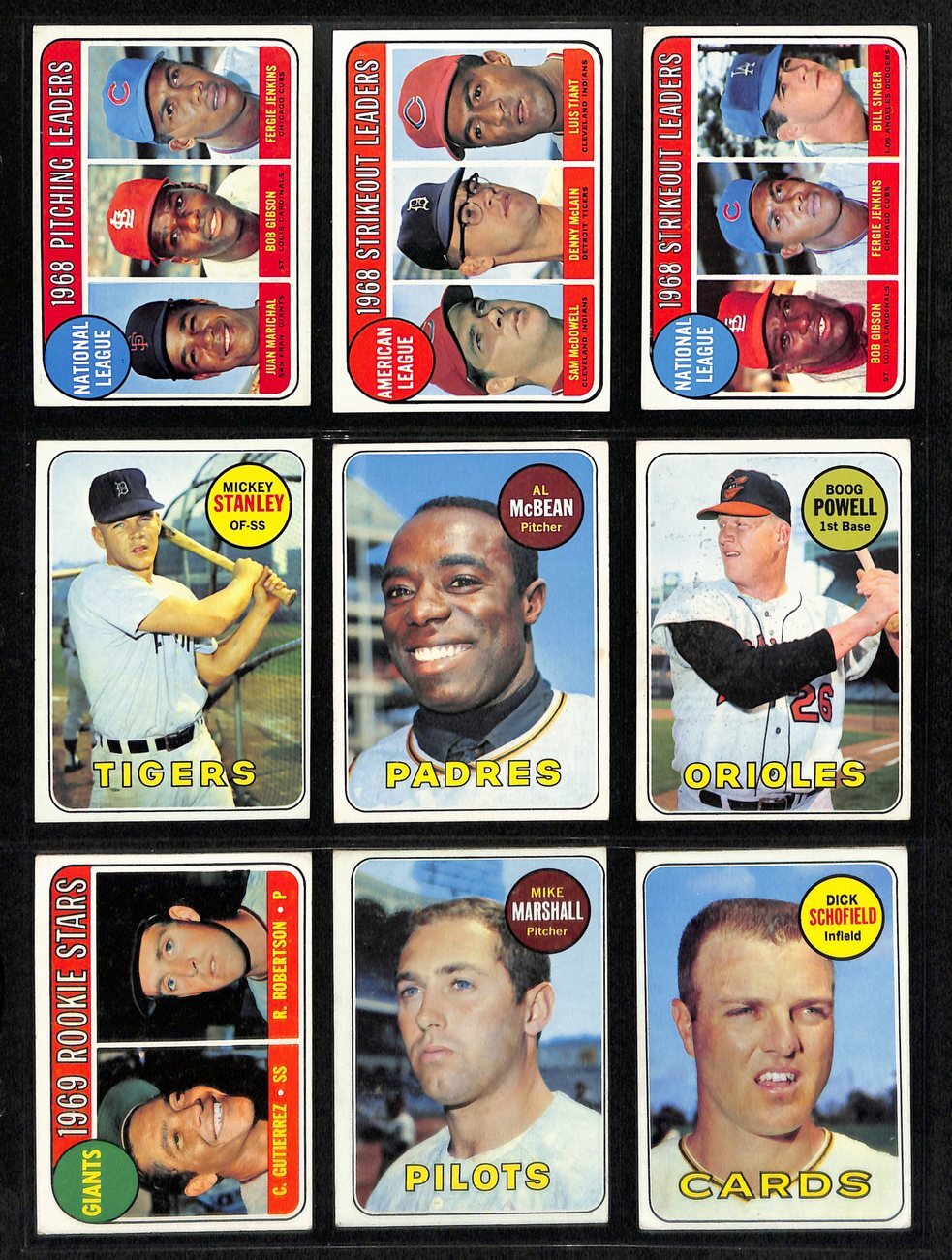 1969 Topps Baseball Card Complete Set (1-664)
