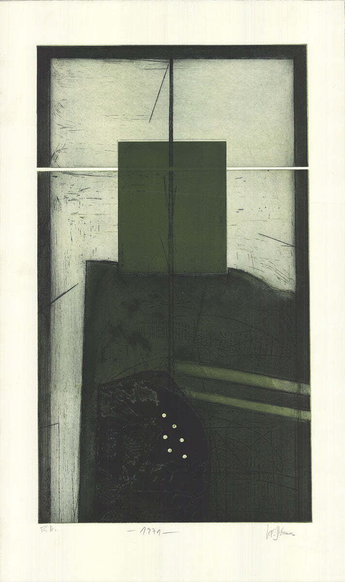 Karl Fred Dahmen Untitled Signed " Etching