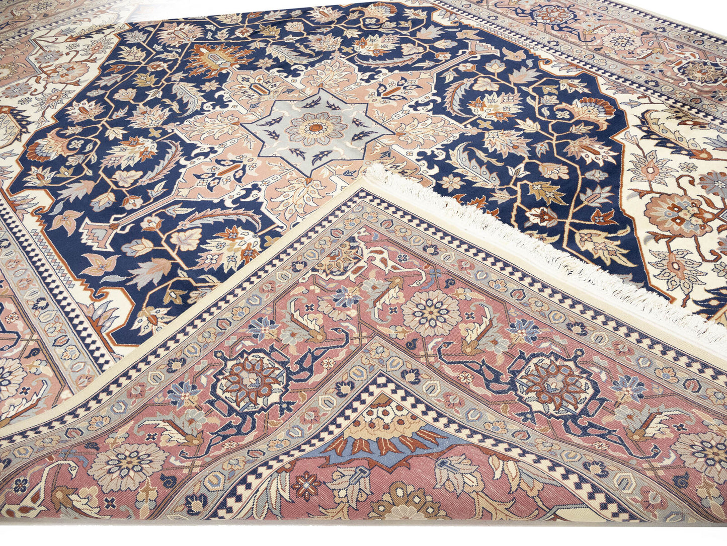 Hand-Knotted Vintage Serapi Oriental Rug 9X12 Ft