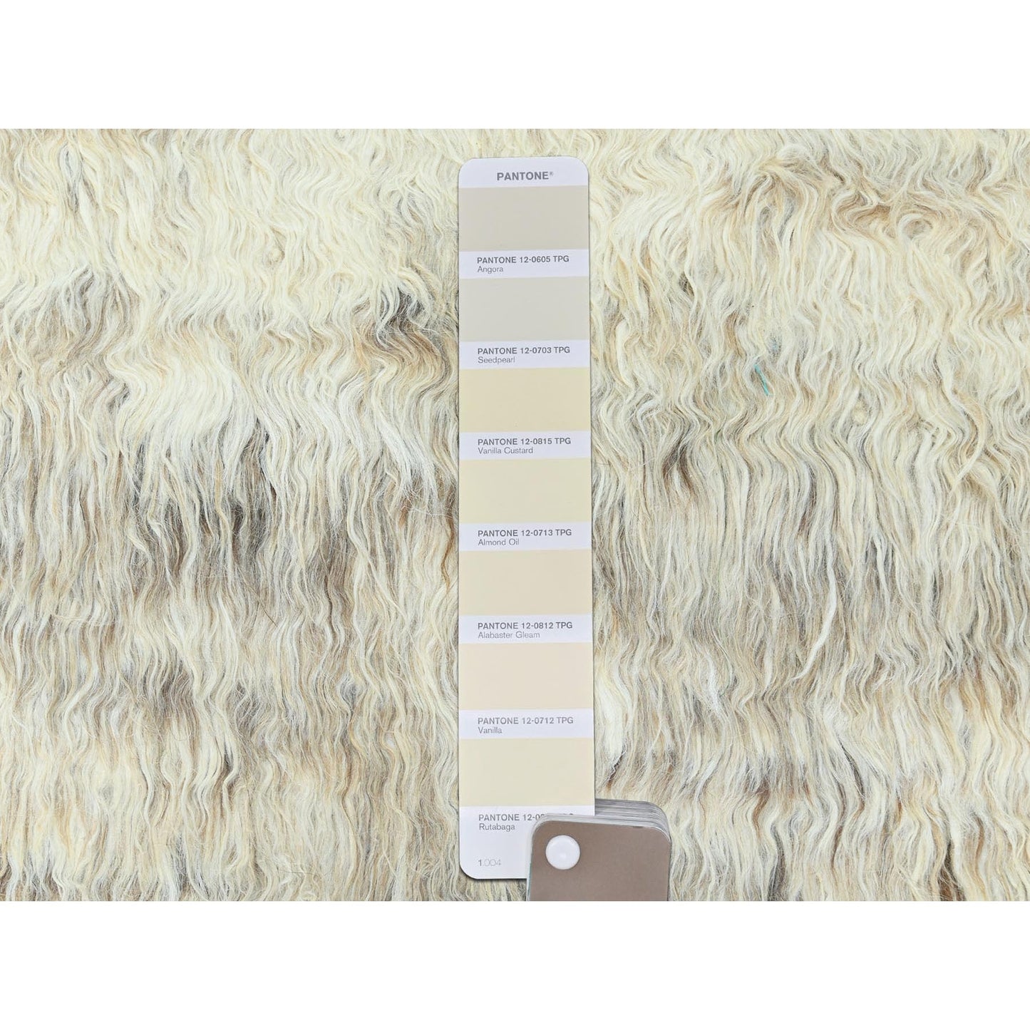 12'4"X18'1" Ivory Pure Wool Hand Knotted Moroccan Berber Oversized Rug
