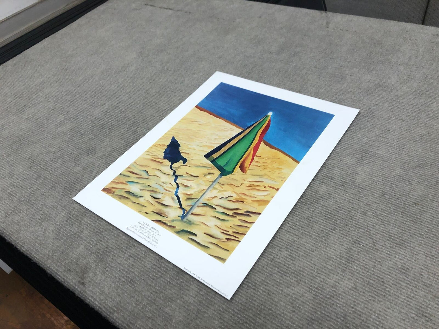 David Hockney Beach Umbrella " Poster Pop Art