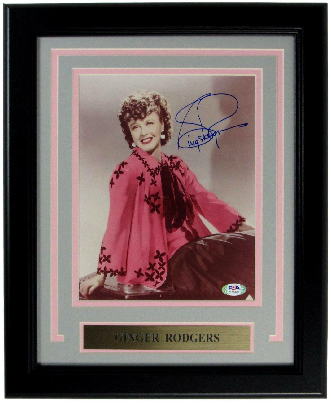 Ginger Rodgers Actress Signed/Autographed 8X10