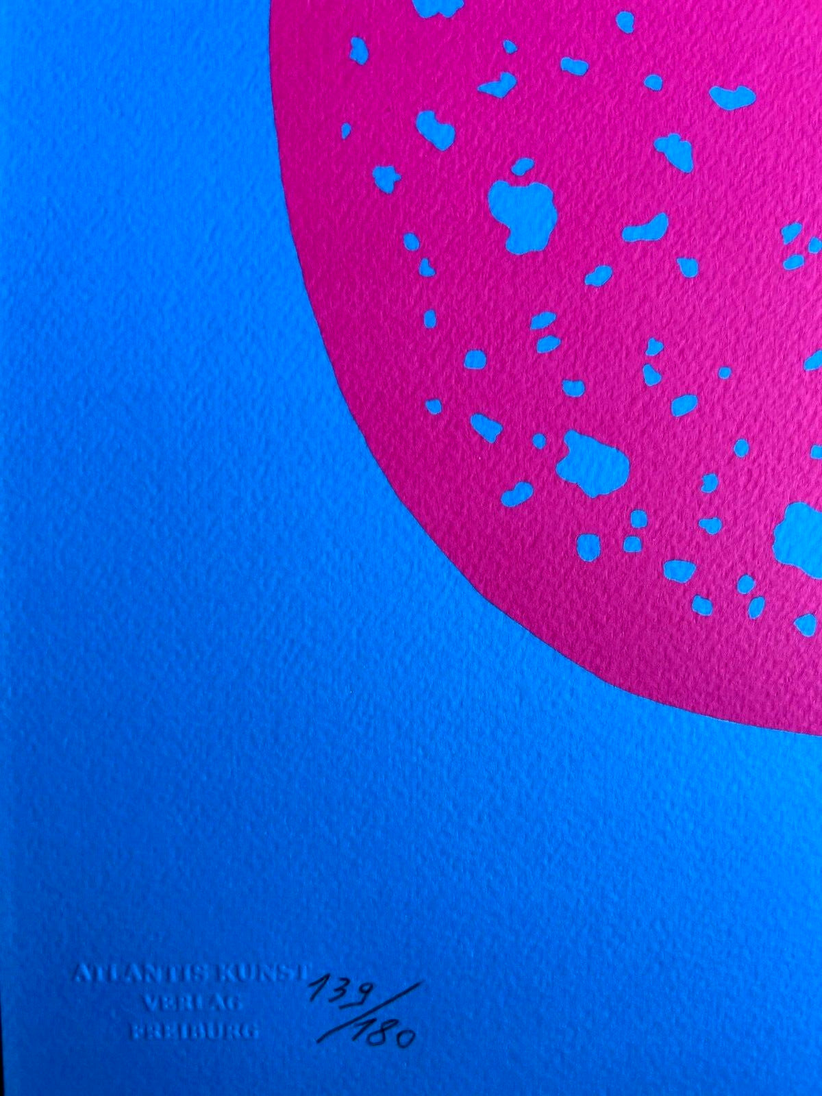 Lucio Fontana Lithograph ( Coa Signed In Pen) Numbered In Pencil