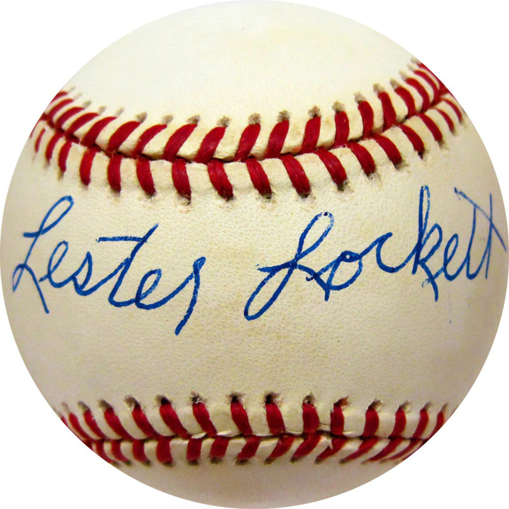 Baseball Lester Lockett Autographed