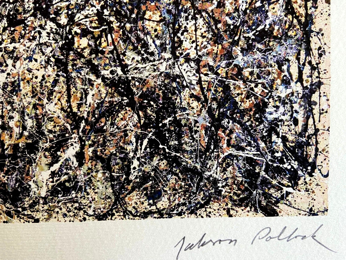Jackson Pollock Lithograph Coa Signed Numbered By