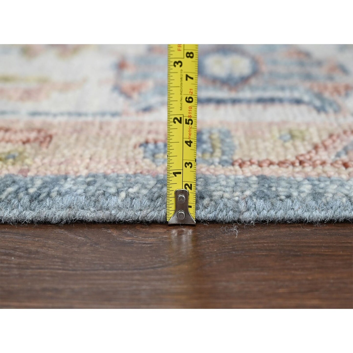 8'9"X12' Nimbus Gray Oushak Design Supple Wool Hand Knotted Oriental Rug