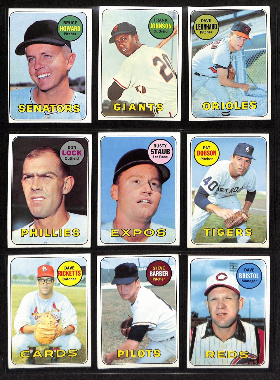 1969 Topps Baseball Card Complete Set (1-664)