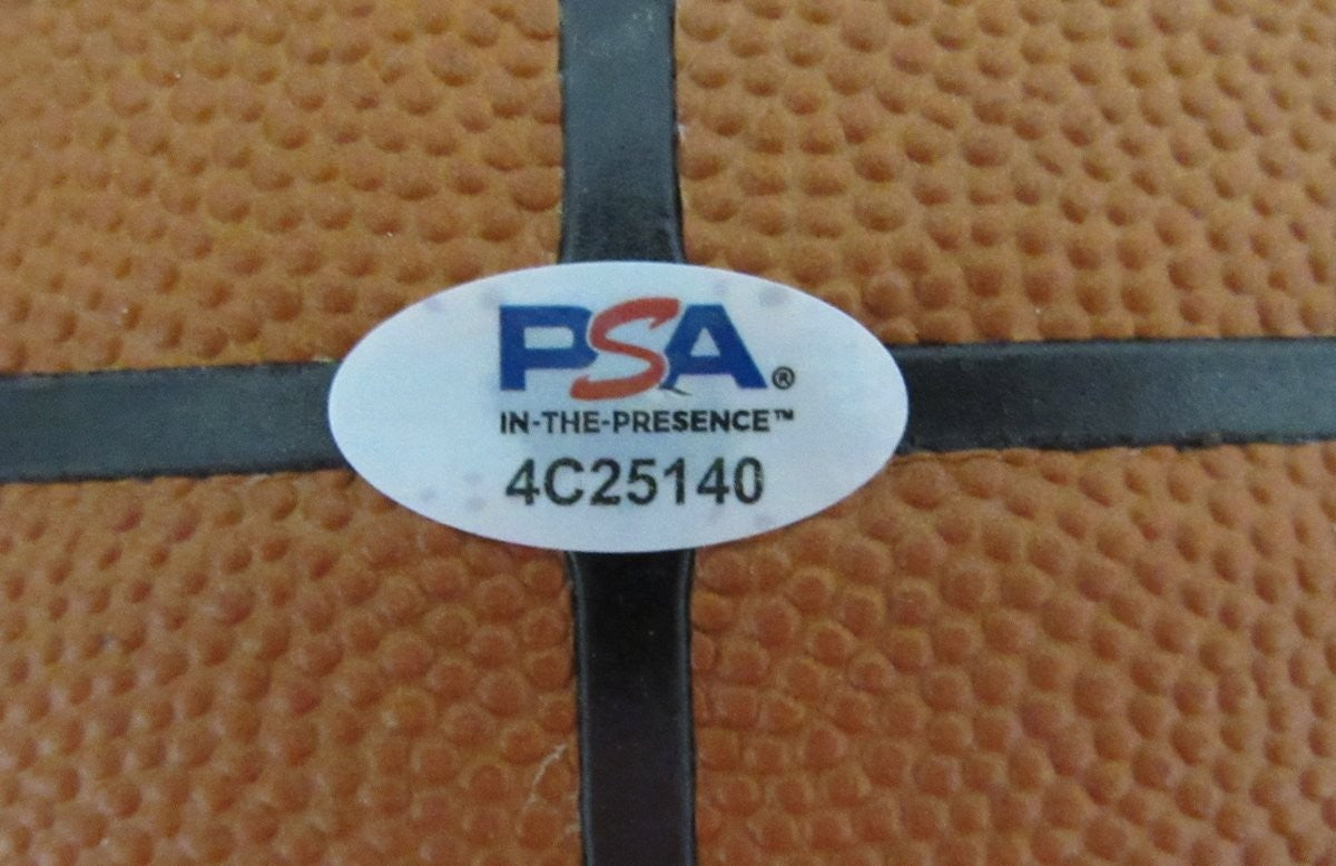 Larry Bird Hof Signed Wilson Nba Leather Game