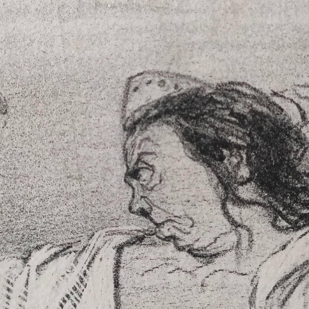 Honore Daumier Lithograph 1842 Ne Aux Enfers Le