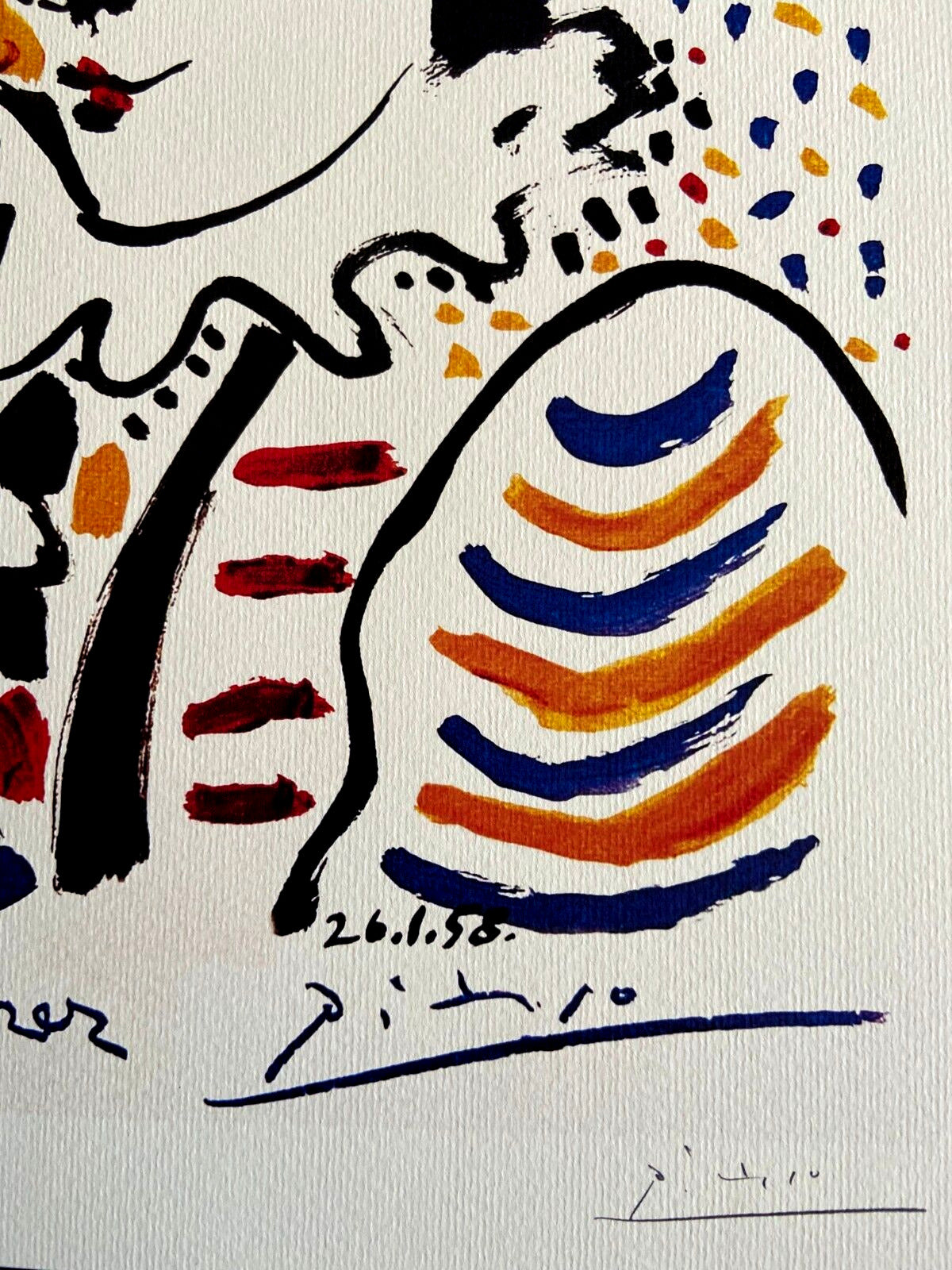 Pablo Picasso Coa Signed In Pen Numbered In