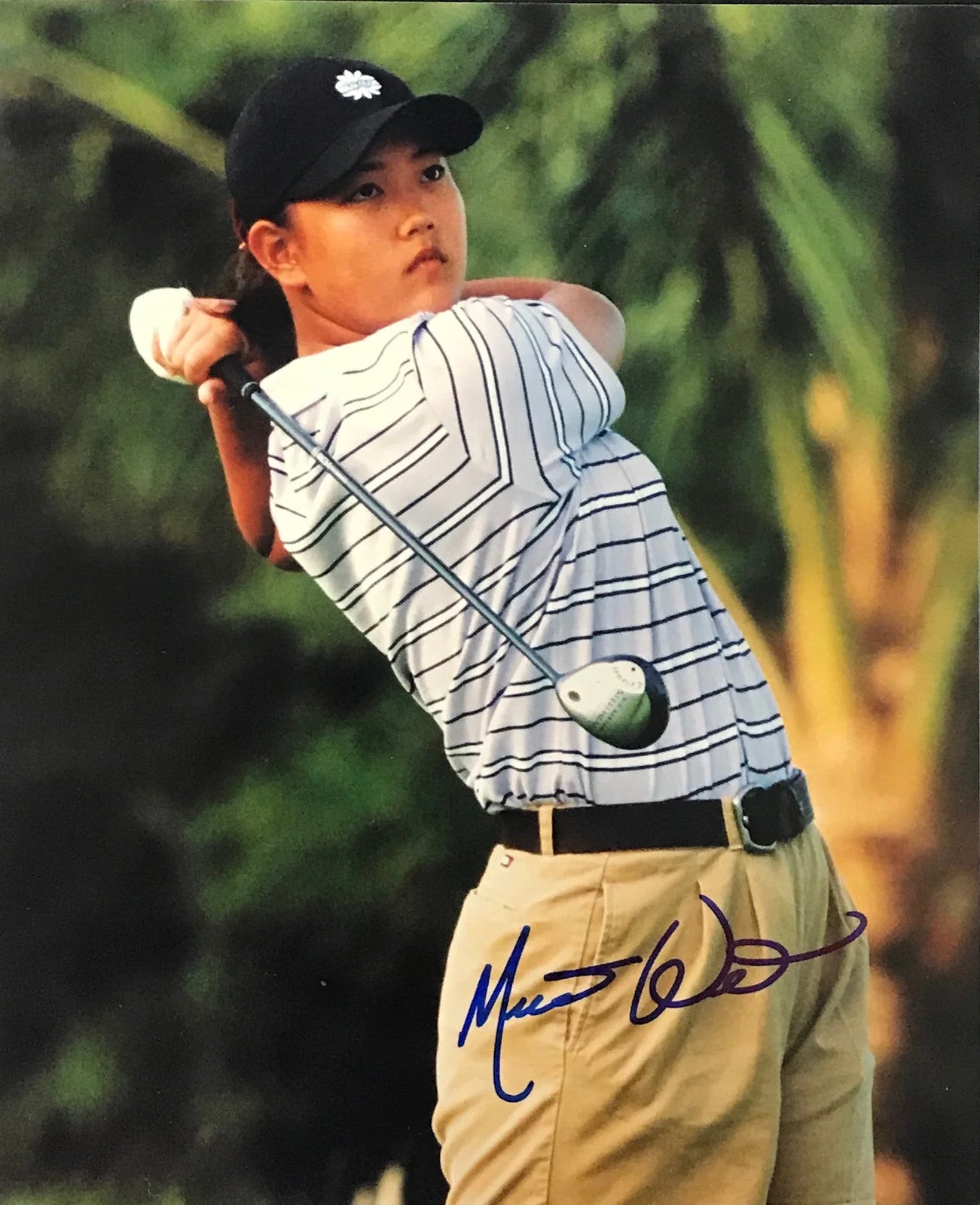 Michelle Wie Autographed Golf 8X10 Photo (Full Signature)