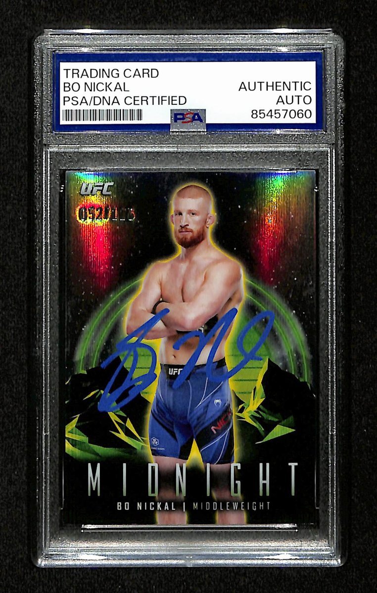 Bo Nickal Signed/Auto 2024 Ufc Topps Midnight