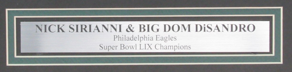 Nick Sirianni/Dom Disandro Dual-Signed 16X20