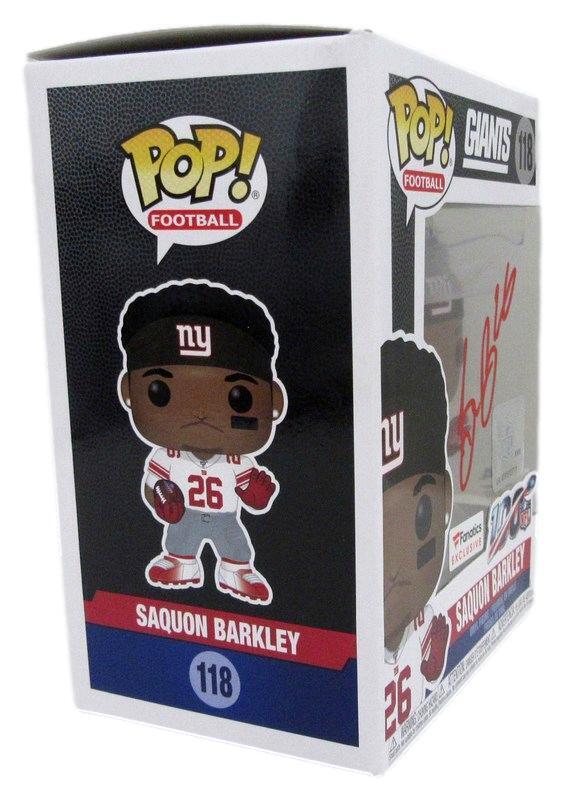 Saquon Barkley Signed Funko Pop! #118 Figurine