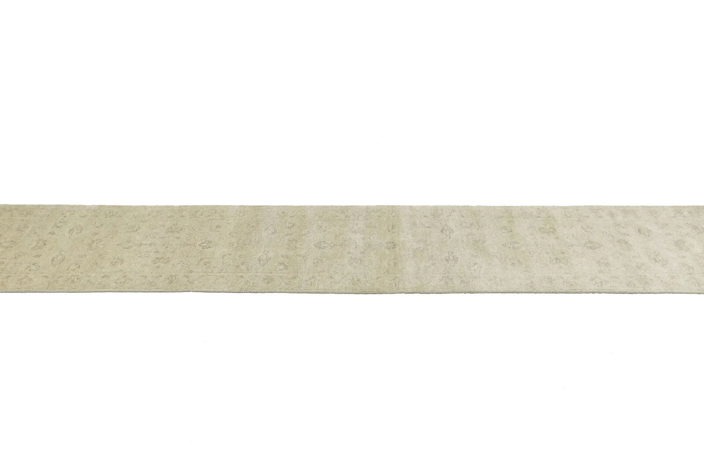 Handmade Wool Oriental Runner Rug Muted Floral