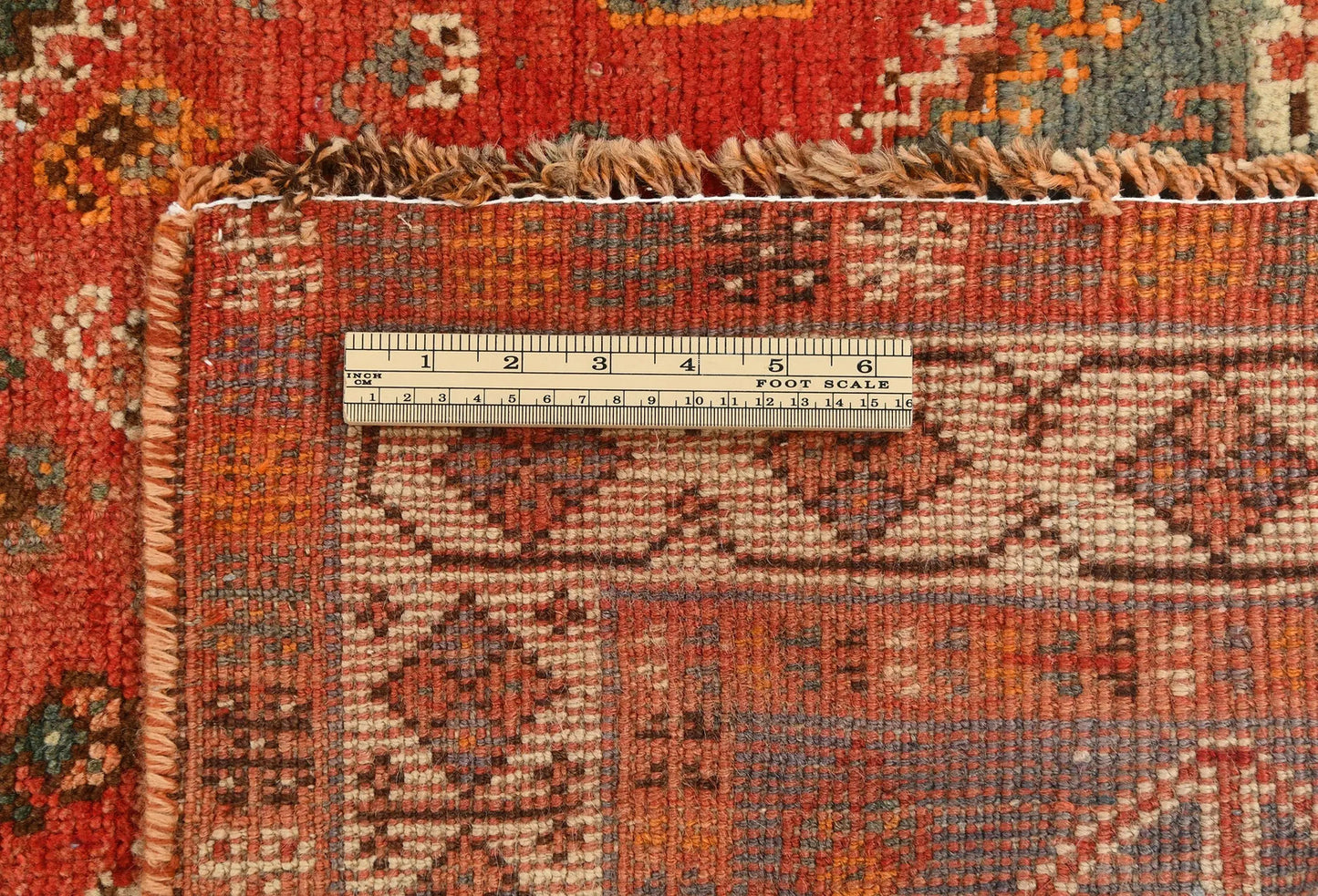 Muted Semi-Antique Tribal Design Wool Oriental