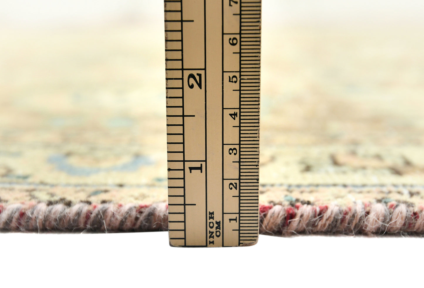 Distressed Vintage Oriental Rug Muted Brown