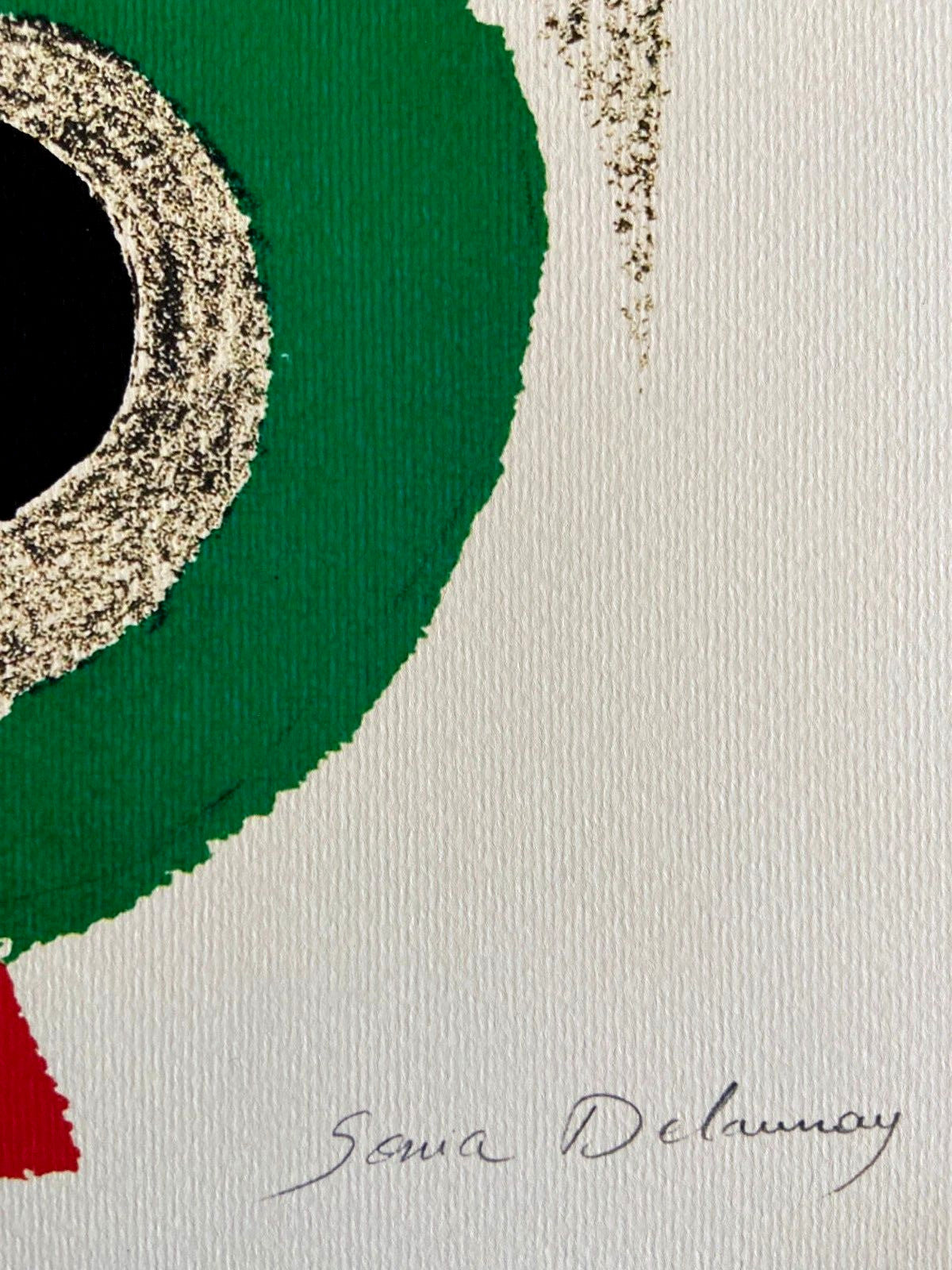 Sonia Delaunay Lithograph Coa Signed Numbered 180