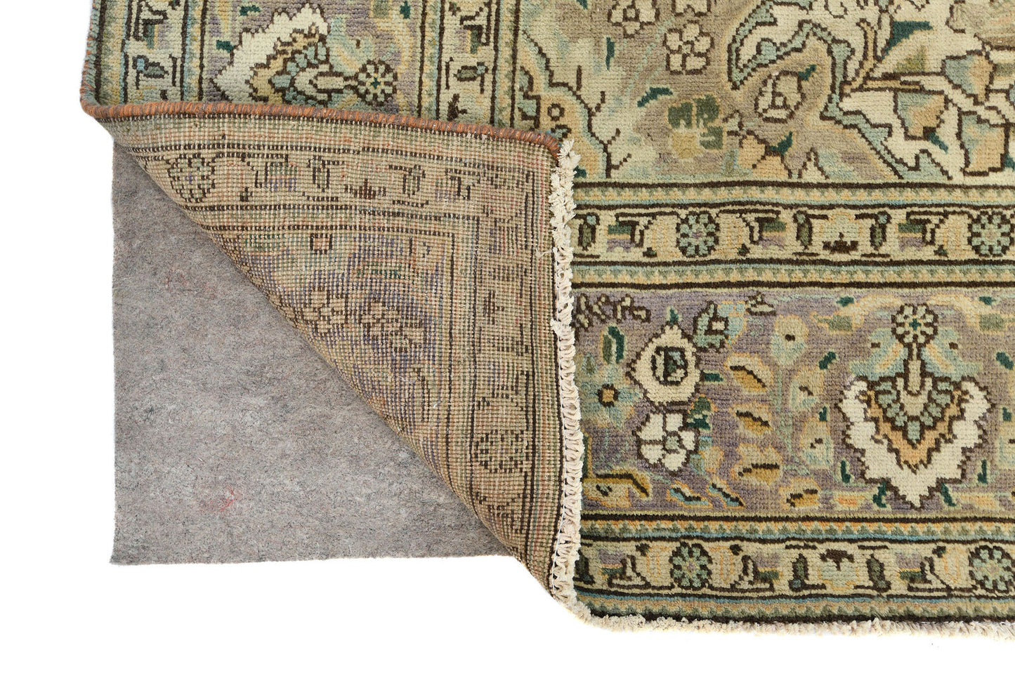Distressed Vintage Medallion Floral Oriental Rug