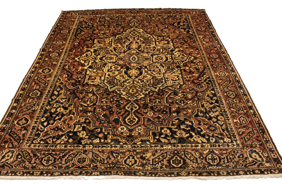 Handmade Antique Oriental Rug Floral Pattern
