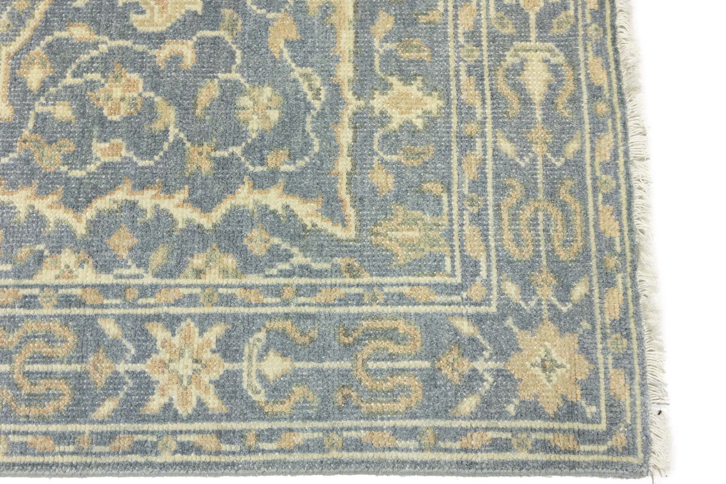 4x6ft Hand-Knotted Oriental Rug Floral Style Transitional Bedroom Carpet