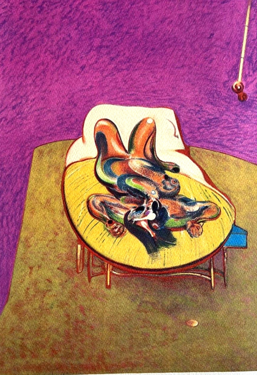Francis Bacon Lithograph Coa Signed In Pen