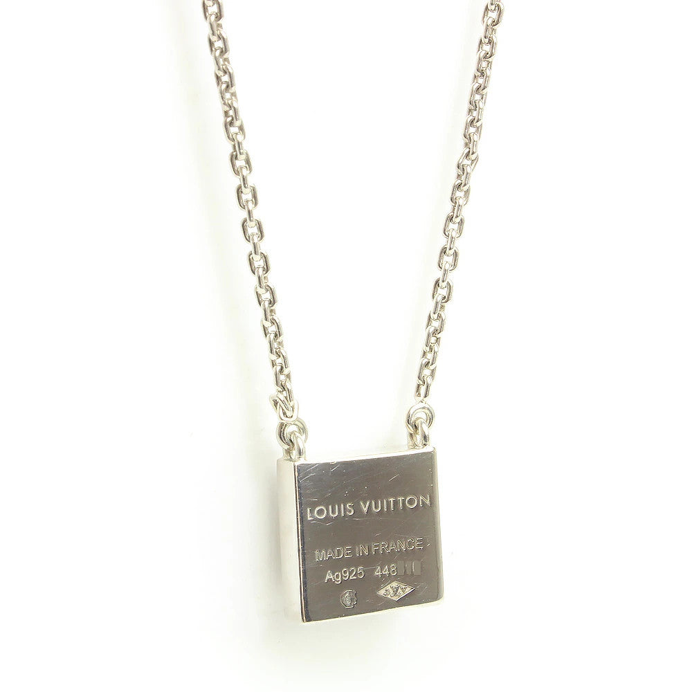 Louis Vuitton V Square Pendant Sv925 Silver